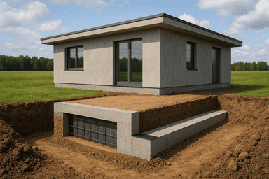 Мелкозаглубленный ленточный 6×8 м