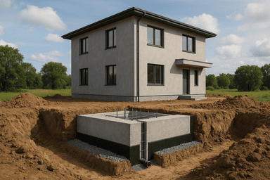 Заглубленный ленточный 8×12 м